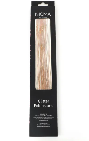 NICMA Styling Glitter Extensions - Koppar